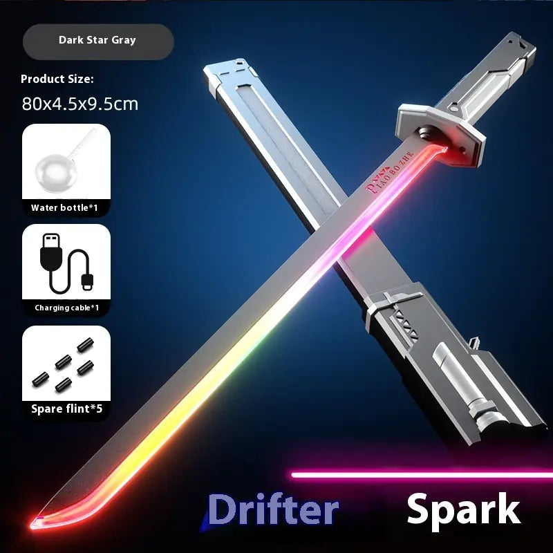 Children's Luminous Spray Samurai Sword Toy