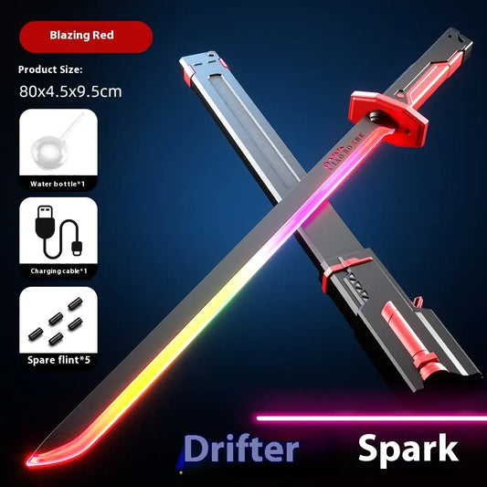 Children's Luminous Spray Samurai Sword Toy