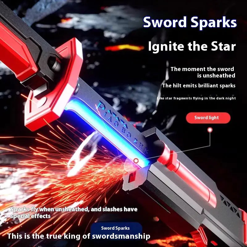 Children's Luminous Spray Samurai Sword Toy